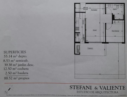 Imagen 14 de 14 de Departamento En Venta Con Jardín - Antares 2 Ambientes