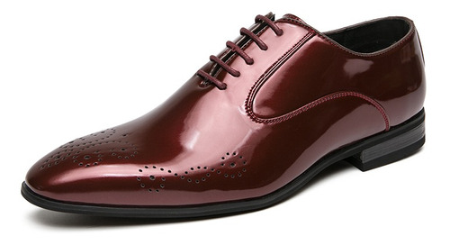 Zapatos Oxford De Cuero Para Hombre De Talla Grande