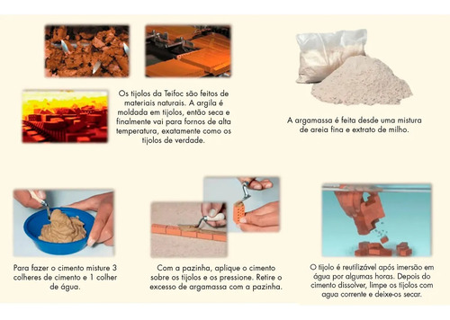 Casa Iniciante - 110 Pçs - Tijolinhos Teifoc