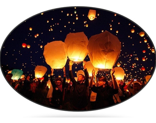 250 Globos Cantoya Biodegradable Boda Evento Color