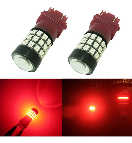 Alla Lighting Unids Super Bright Led Rojo Puro Bombilla Giro