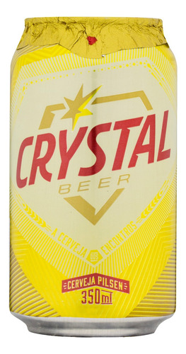 Cerveja Crystal Pilsen lata 350ml