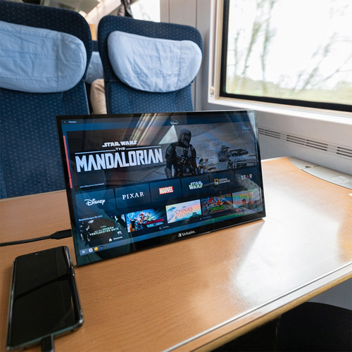 Monitor touch 15.6" Verbatim Monitor Portátil LED Full HDM Metalico USB-C HDMI Android Windows negro