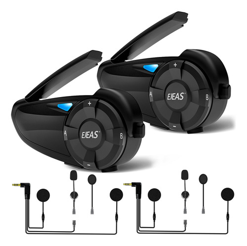 Auriculares Walkie-talkie Bt Intercom Casco Ejeas 800 M