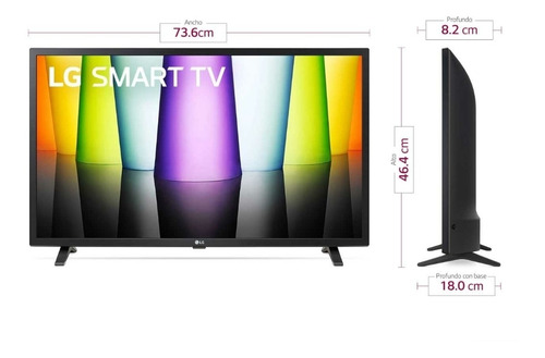 Imagen 3 de 10 de Televisor LG 32 Pulgadas Led Hd Smart Tv 32lq630bpsa.awc
