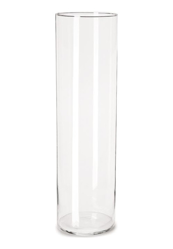 Vaso Em Vidro Transparente 75x21cm