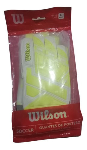 Guantes Soccer De Portero Wilson Talla Grande, Color Verde