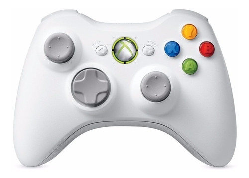 Joystick inalámbrico Microsoft Xbox Mando Wireless Xbox 360 white