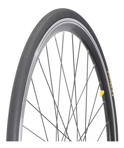 Pneu Aro 700x25 Pirelli Tornado Alfa Preto Bicicleta Bike