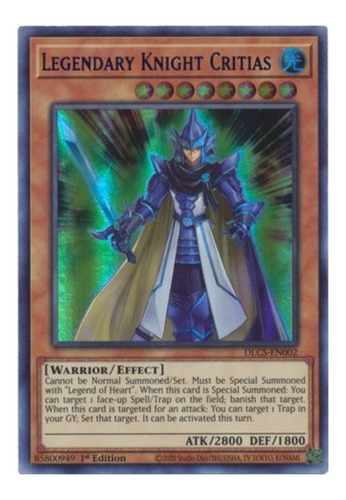 Yugioh! Legendary Knight Critias (blue) - Dlcs-en002