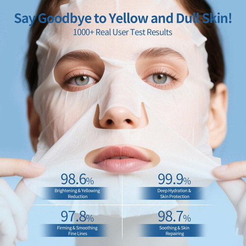 Mascarilla Facial De Colágeno Con Ácido Hialurónico, Mascari