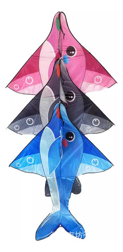 Shark Black Grey Shark De 1,6 M, Nueva Cometa Shark Dolphin