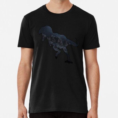 Remera Tyrannosaurus Dinosaur Night Sky Algodon Premium