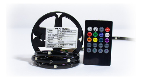 Fita Led Ultra Rgb Com Sensor Ritmitco 2 Metros Com Controle