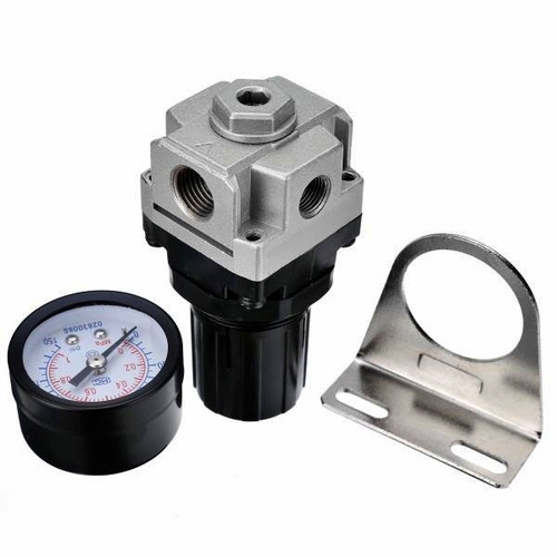 Imagem 2 de 5 de Regulador De Pressão Mini 1/8''; 1/4'' Bsp