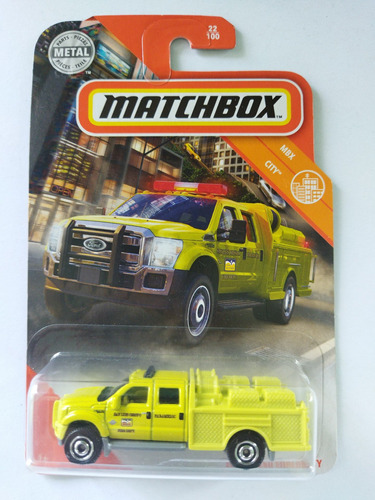 Matchbox Ford F-550 Superduty Camión Ambulancia Verde 23/100