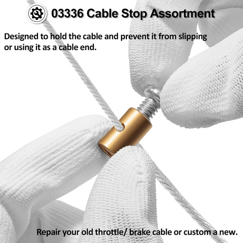 03336 Surtido De Topes Universales Para Cables De...