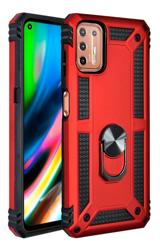 Imagen 1 de 9 de Funda Anillo Magnetica Case Uso Rudo Modelos Moto Motorola