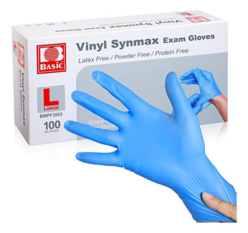 Guantes Desechables De Vinilo, 100 Unidades  5/32 Pulgadas 