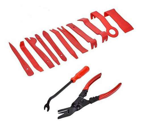 Kit Extractor Clips Plasticos Paneles Tablero 13 Pzas E.