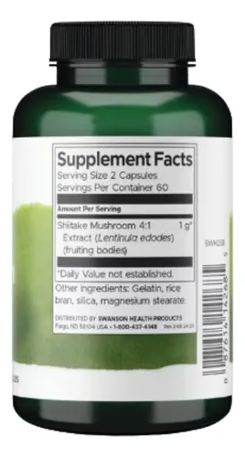 Shiitake Mushroom Extract 120c - L a $90250