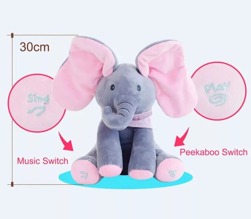 Elefante Peek A Boo Interactivo Para Bebes