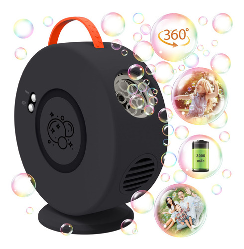 Máquina Burbujas Automática Niños Batería Recargable Rotació Color