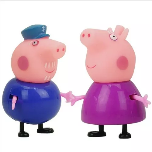 Peppa Pig dos desenhos animados fronha para crianças, brinquedos da boneca  móvel, George Short Plush Sofa