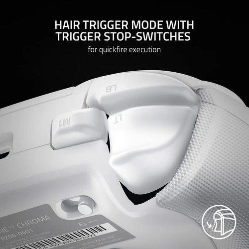 Controle Xbox Series Razer Wolverine V2 Chroma- Com Fio Branco