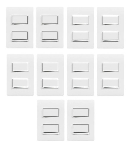 X10 Interruptor Doble Cortacorriente Luz De Pared Blanco