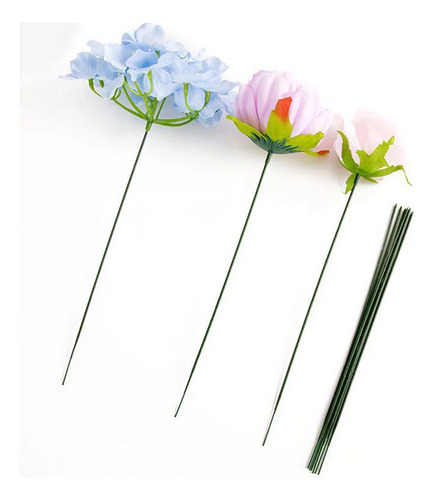Tallos De Flores Artificiales Para Manualidades, 100 Unidade