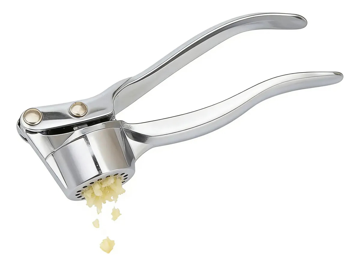 Prensa de Ajos Manual de Aluminio con Mango de Acero Inoxidable