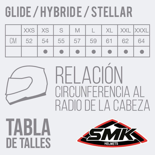 Imagen 4 de 7 de Casco Rebatible Smk Glide Classic Doble Visor