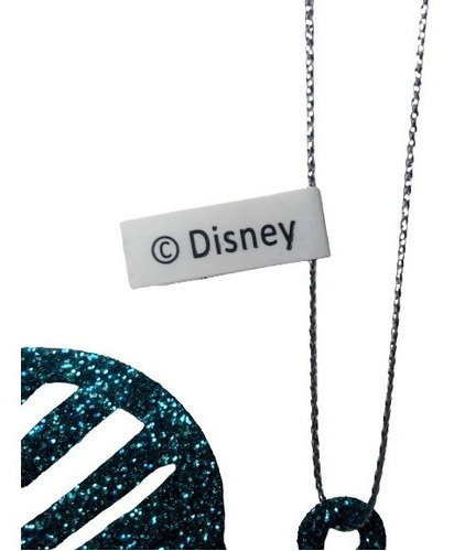 Kit 06 Enfeites Árvore De Natal Azul Glitter Mickey Disney