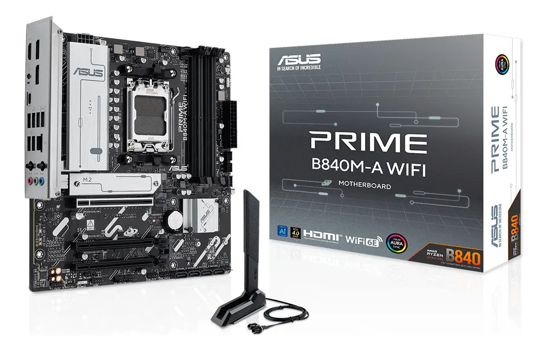 Motherboard Asus Prime B840m A Wifi 6e Amd Am5 Matx Ddr5