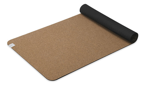 Gaiam Yoga Mat Cork - Ideal Para Hot Yoga, Pilates (68 Pulga