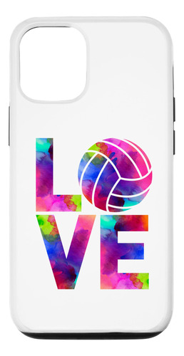 Funda Para iPhone 12/12 Pro Love Volleyball Watercolor Girl