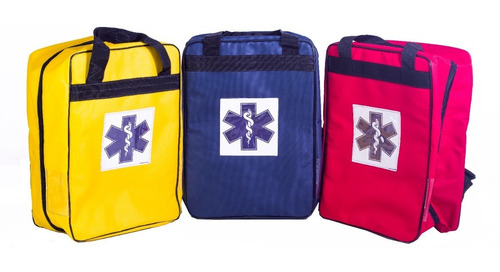 3 X Bolsas De Resgate (azul, Vermelha, Amarela)- 192 Aph Cor Vermelho
