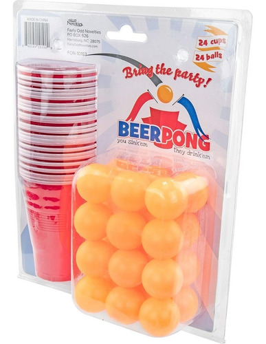 Juegos De Beber Ideal para Beer Pong De Película Americana para Fiestas Vivaloo 100 Unidades 12 Pelotas Vasos De Plástico Celebraciones Vasos Rojos Y Duros Resistentes Y Desechables 