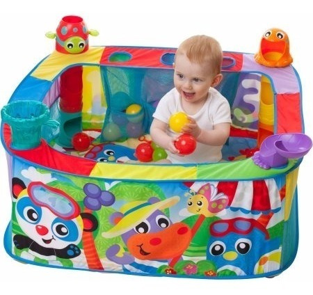 Gimnasio Bebe Corralito Didactico Pop And Drop Ball Playgro