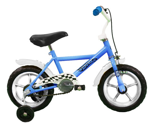 Bicicleta Niño Enrique Infantil Rodado 12 Azul Con Rueditas