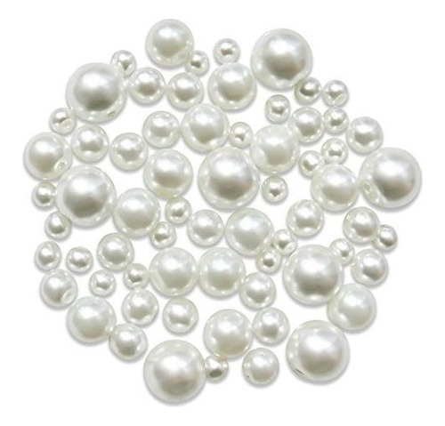 Toaob 370 Piezas De Cuentas De Vidrio Perlas Blancas 4 Mm 6m