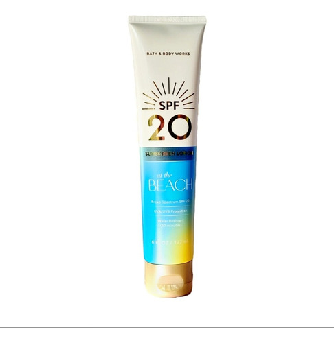 At The Beach Sunscreen Lotion Spf 20 Bath And Body Works 