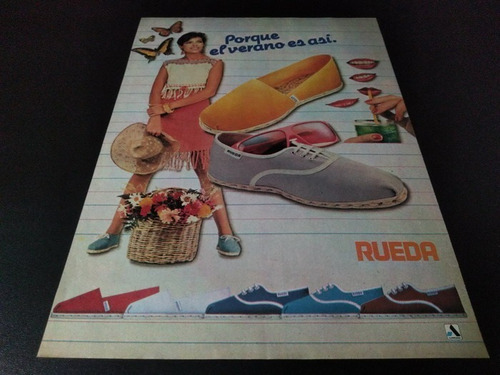 (pe196) Publicidad Clipping Alpargatas Rueda * 1981 (Usado)