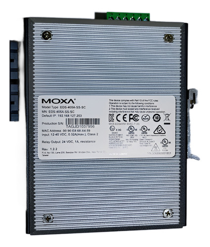 Swich Moxa Eds-405a-ss-sc Nuevo