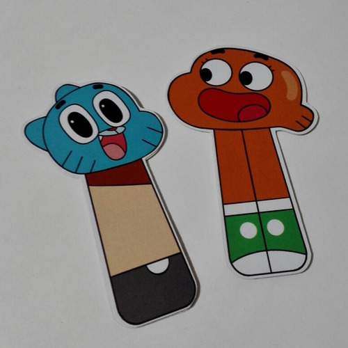 Imagen 2 de 5 de Gumball Y Darwin Separadores Magneticos Para Libros