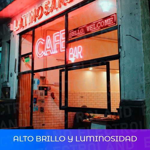 Imagen 4 de 10 de Cartel Led Programable Movimiento Dinamico Rojo Wifi