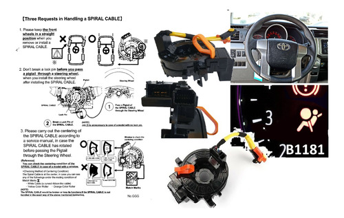 Fleje Cinta Airbag 4runner 2013 Fallas C1290 B1801 B1811 B11