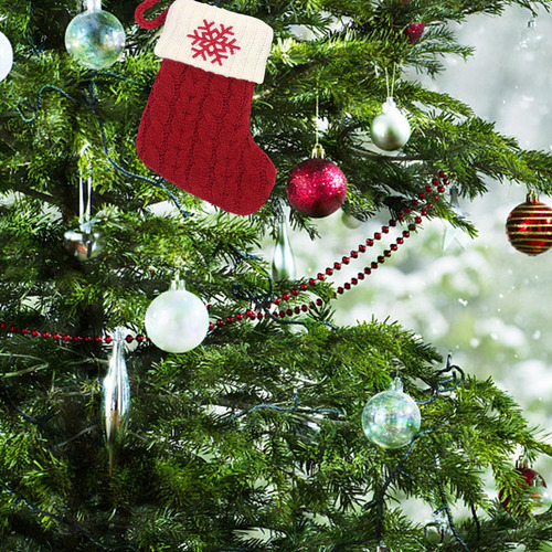 Colgando Calcetines De Tejer Alfabeto De Navidad Para La