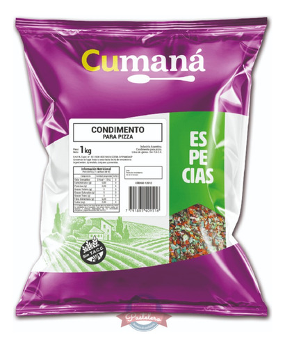 Condimento P/pizza X1kg Cumaná 